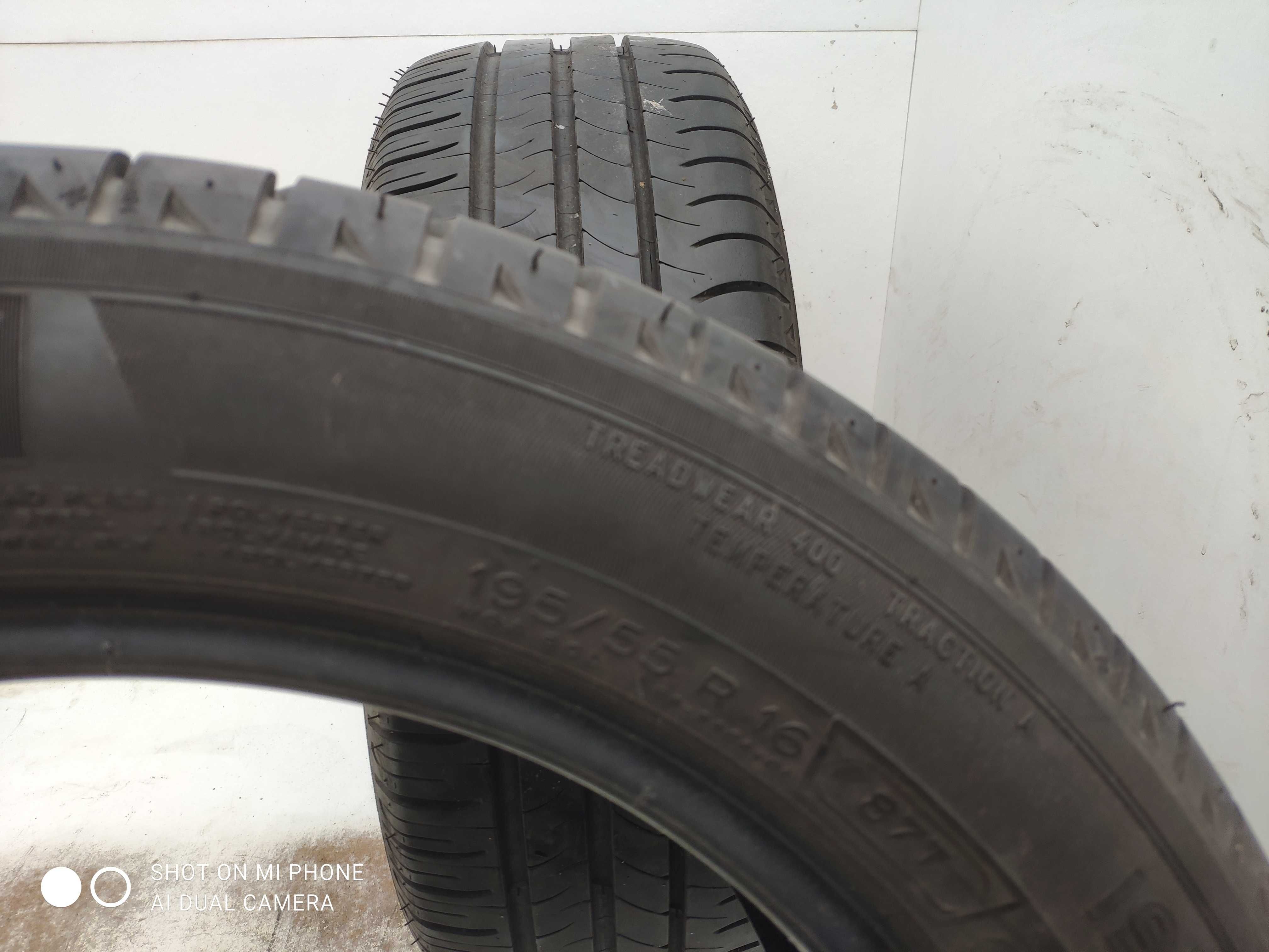 Opona opony 195/55R16 MICHELIN 87T Energy saver lato continental 2szt.