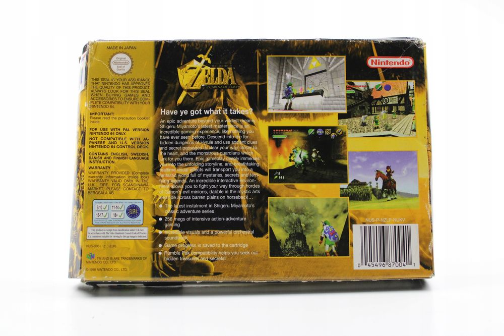 Gra The Legend Of Zelda Ocarina Of Time N64 Nintendo 64