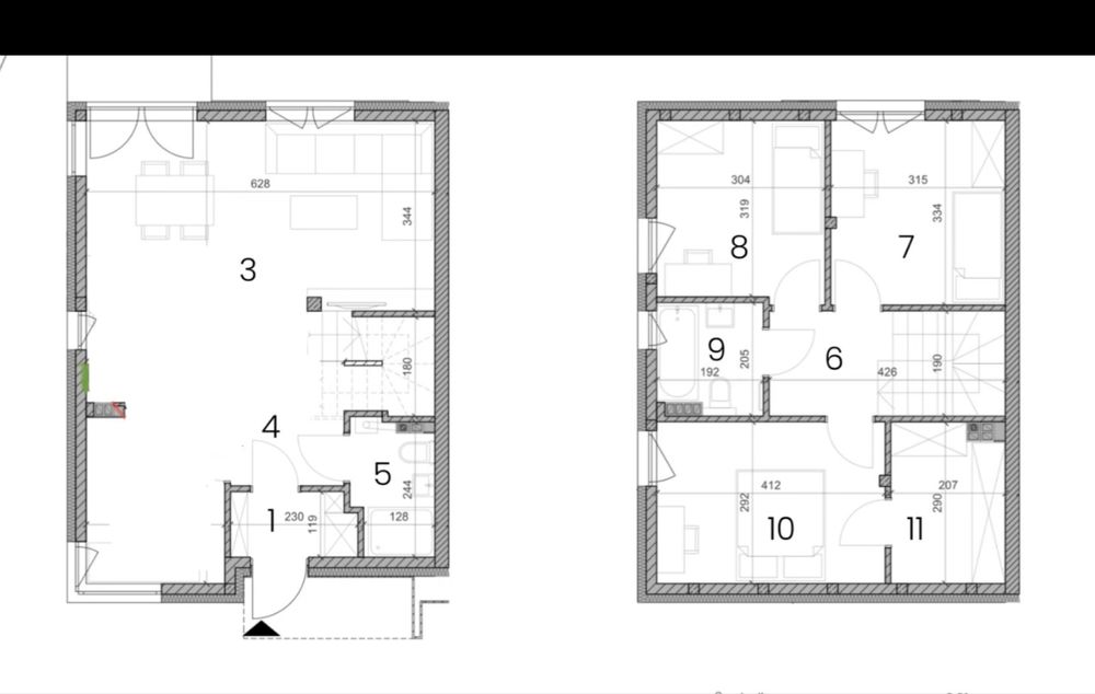 Dom bliźniak wykończony, urokliwa okolica. Rzeszotary.
