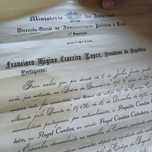 Documento de naturalização de um espamhol para português em 1954