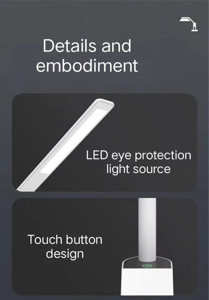 Настольная лампа LED Светильник с аккумулятором