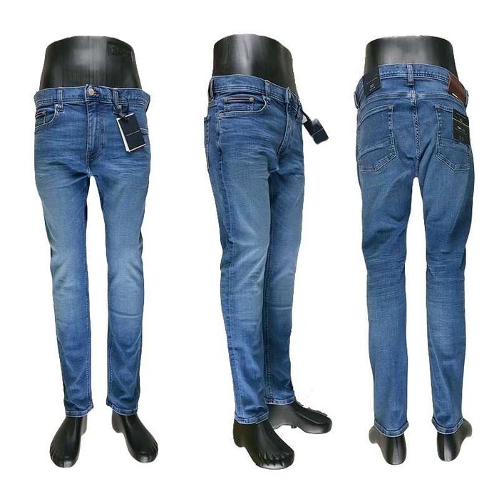 Męskie jeansy Tommy Hilfiger Bleecker - Slim Fit nowe oryg. - W33/L30