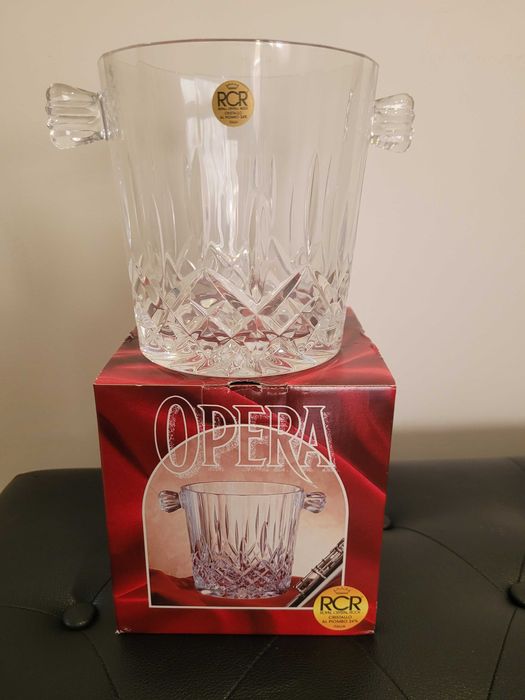 Balde de gelo cristal lapidado . Novo com caixa
