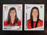 2 cromos futebol de Jennifer Hermoso da Panini