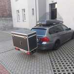 Box bagażnik transport na hak na 2 rowery
