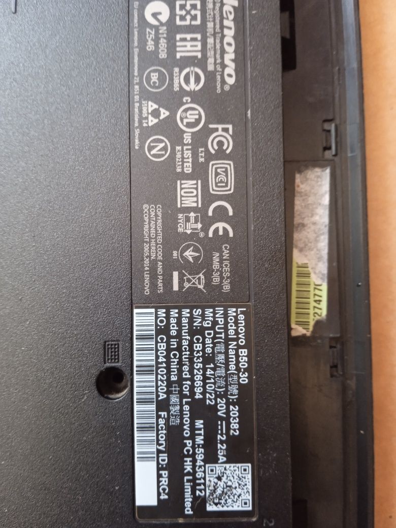 Ноутбук Lenovo b50-30