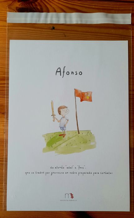 Prints A4 com nomes para criança