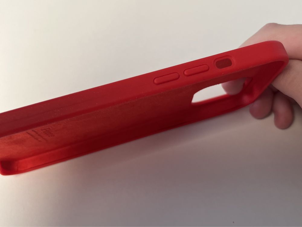iPhone 12 Pro Max Etui silikonowe czerwone