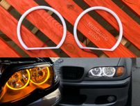 LED ангельские глазки в фары для BMW E36 E38 E39 E46 E53 желтые белые