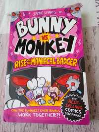 Komiks Bunny vs Monkey Rise of the Maniacal Badger, Jamie Smarts