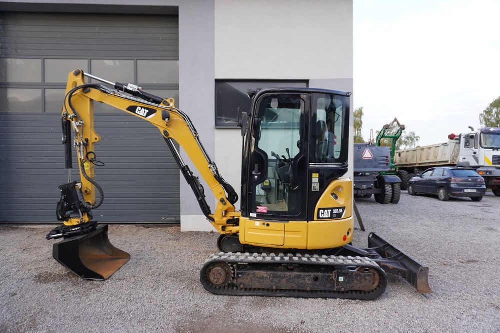 Caterpillar 303.5 E  CAT Rototilt + Szczypce Sprowadzona