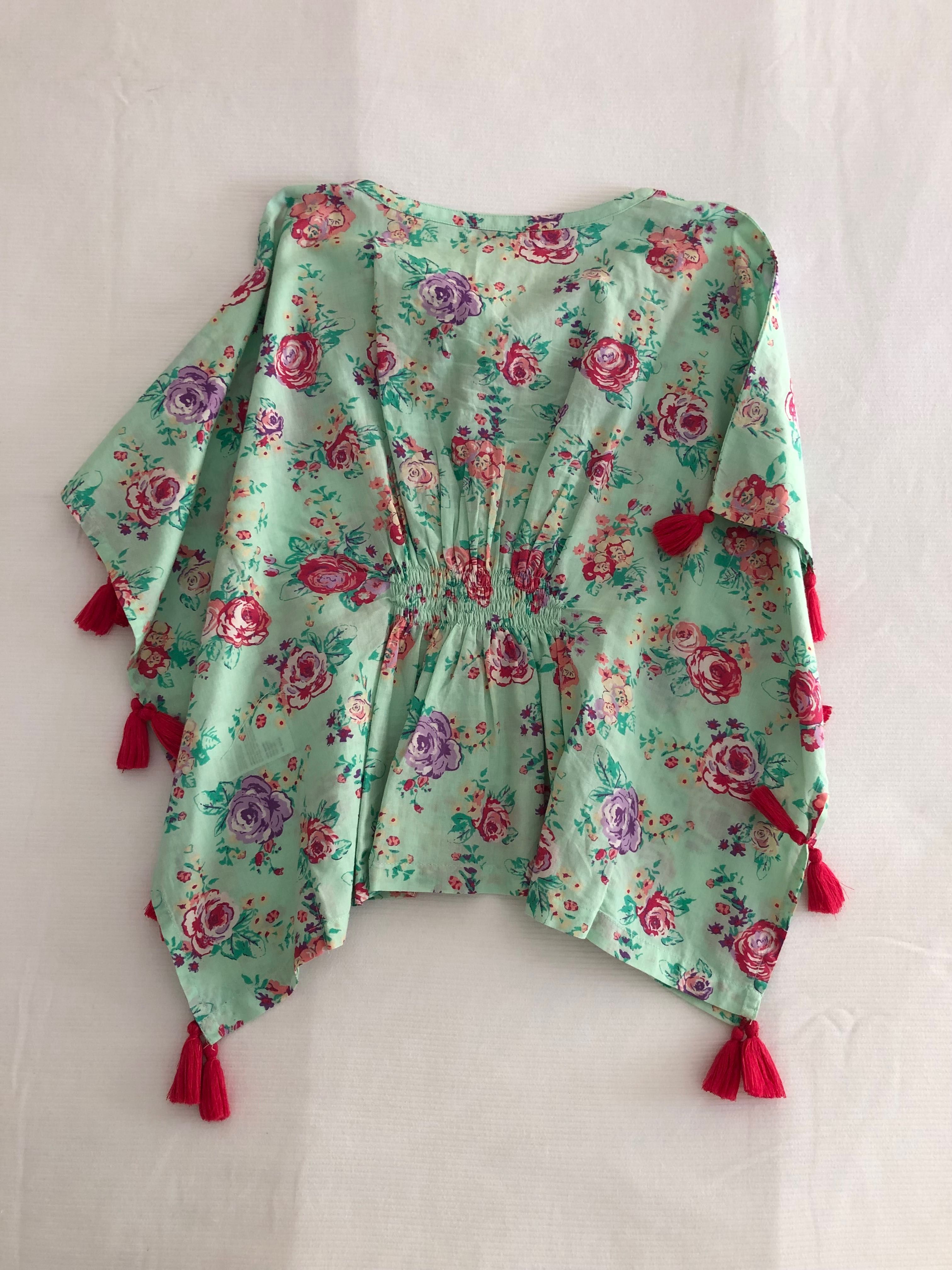 Poncho floral | M (7-10 Anos) | Lanidor