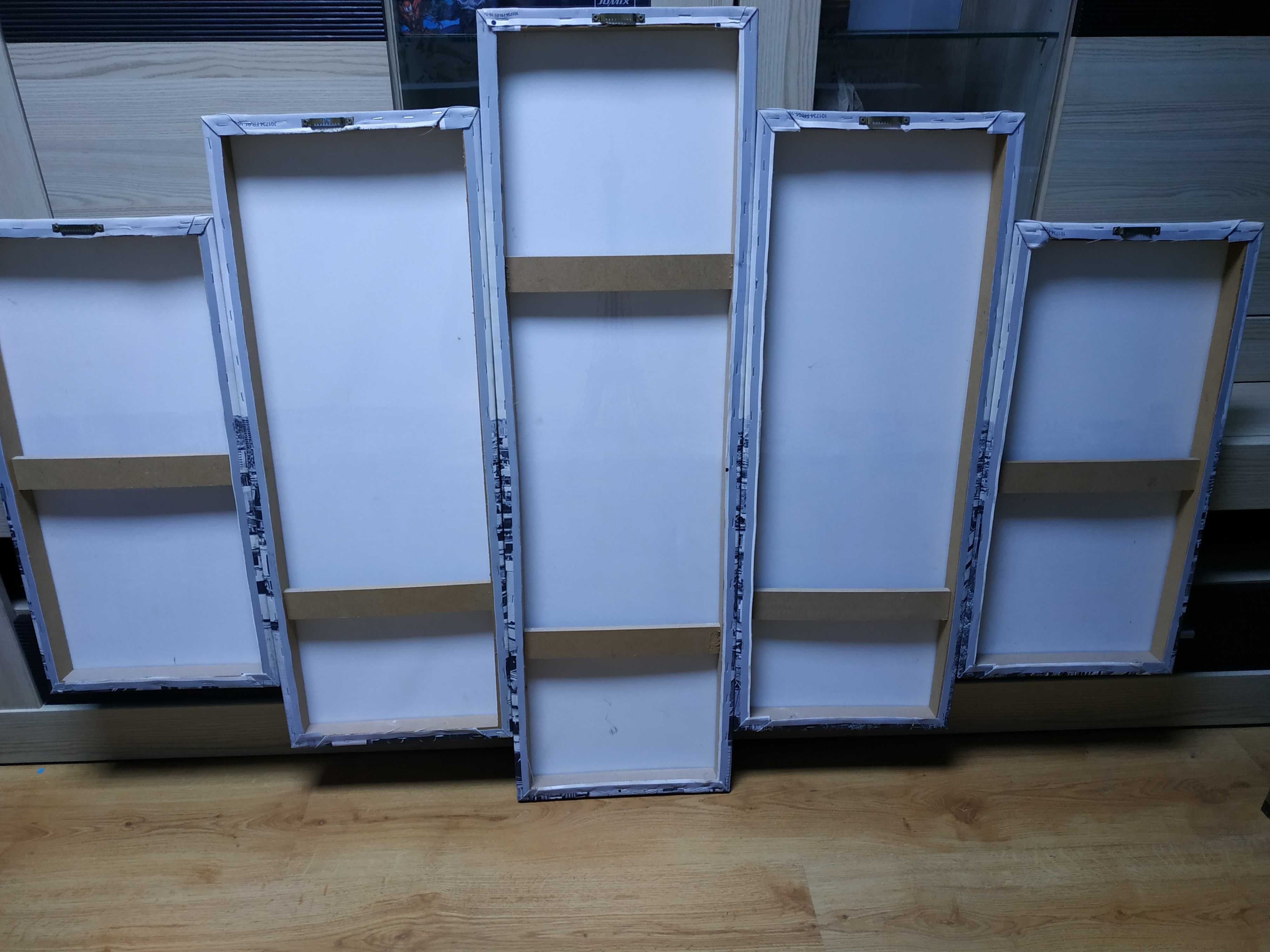 Obraz pięcioczęściowy Czarno Biały Wieża Eiffla 151x100