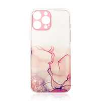Marble Case Etui Do Iphone 13 Pro Max Żelowy Pokrowiec Marmur Różowy