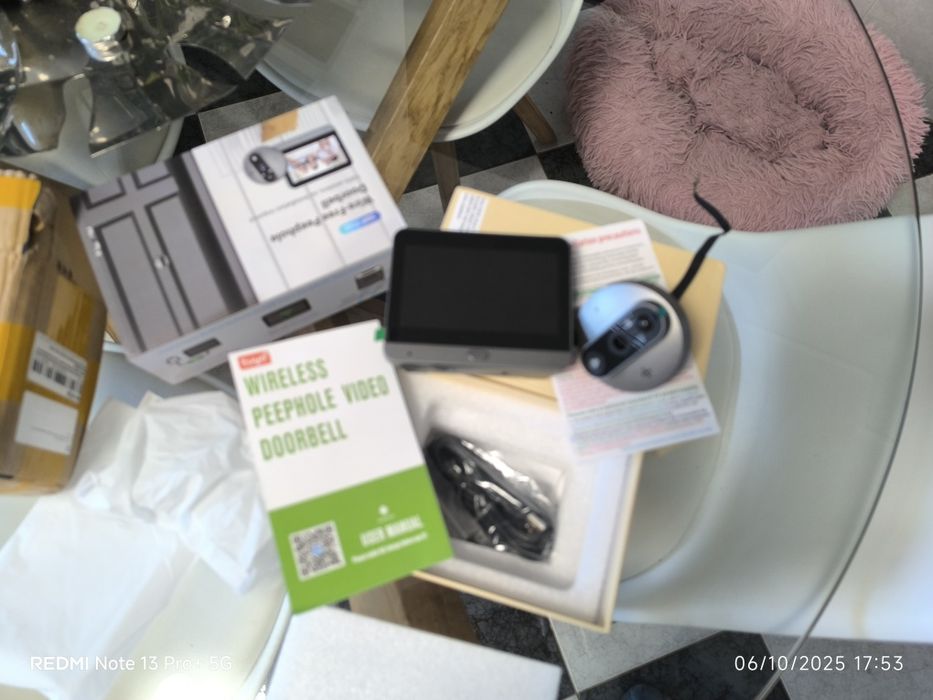 Video porteiro de porta de rua com monitor