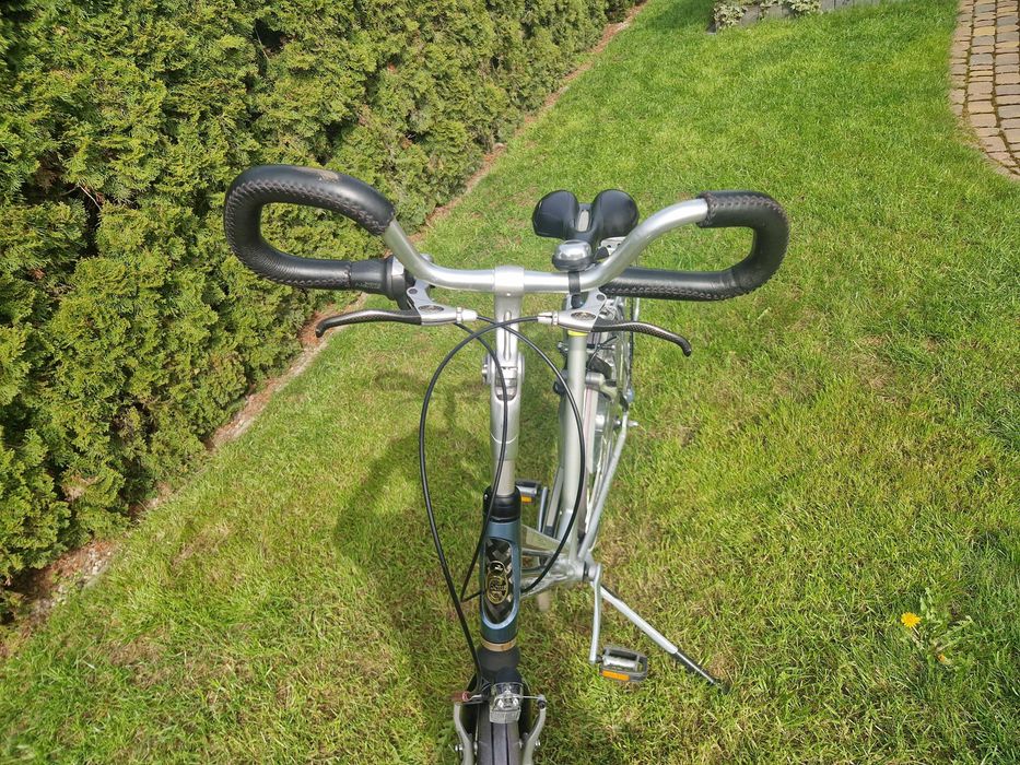 Rower miejski Gazelle Aristo rama 21 cali koło 28 " srebrny