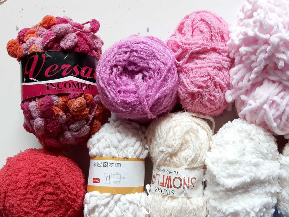 Włóczka Pluszowa Zestaw Kilogram Plusz Himalaya