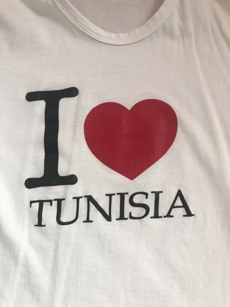 Koszulka I love Tunisia rozmiar 128 uniseks