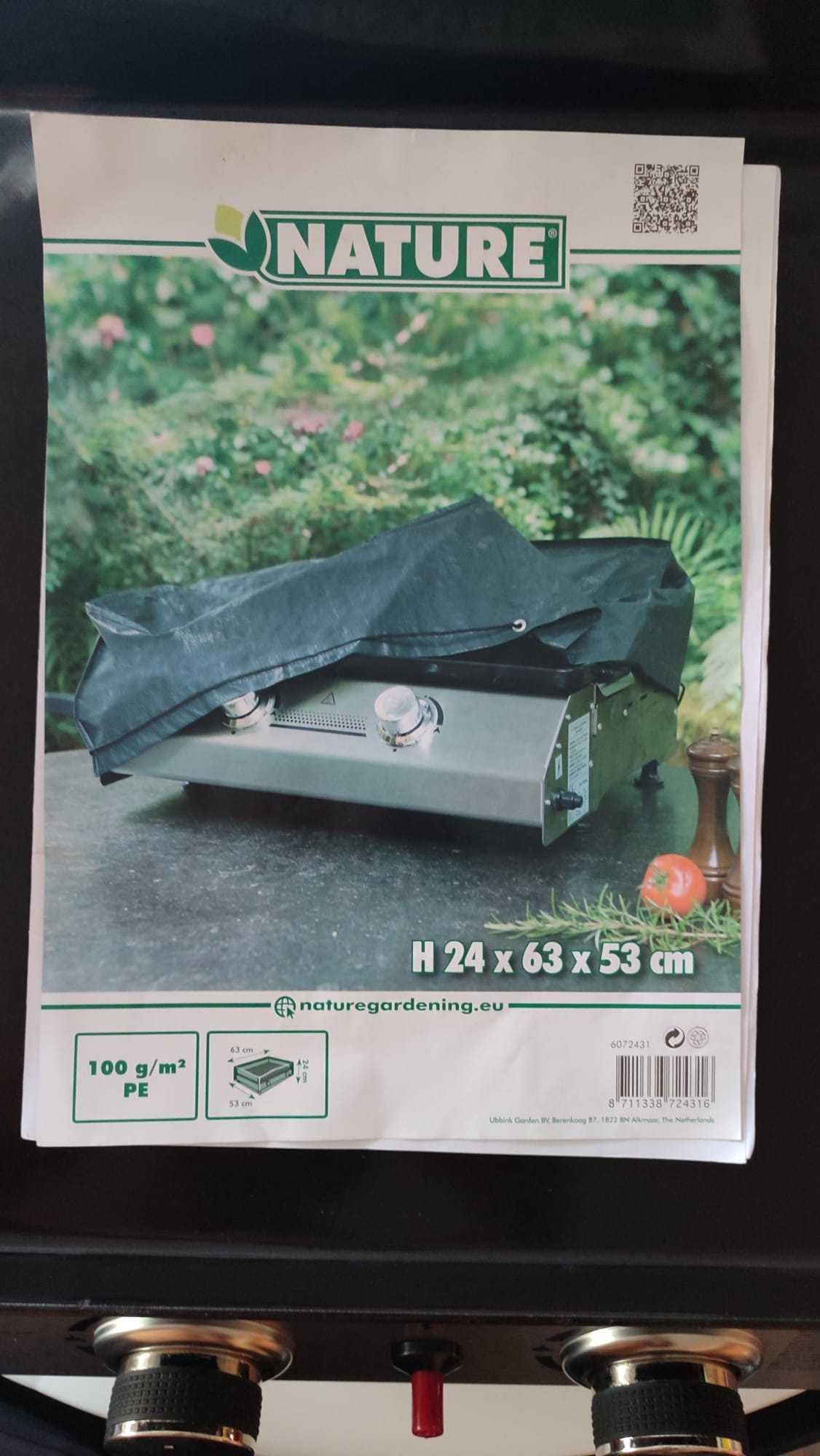 Grelhador/Chapa a Gás (USADO) - 2 queimadores 5kW - Inclui Garrafa K6