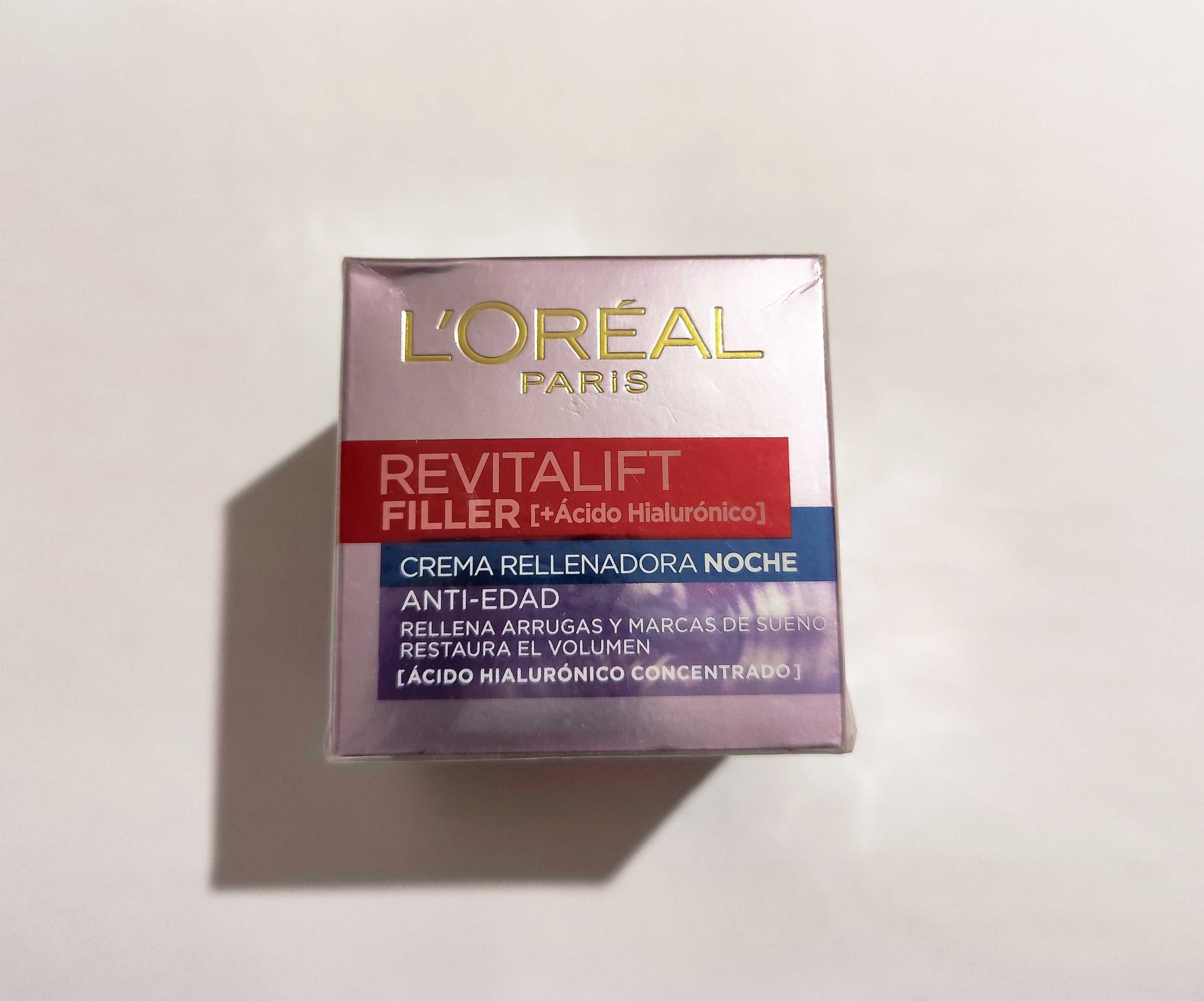 Новий нічний антиейдж крем Loreal Revitalift Filler 50 мл