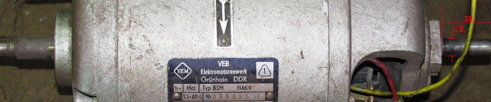 Коллекторный электродвигатель модель BSM 1146.9; 220V-1,0A-125W.