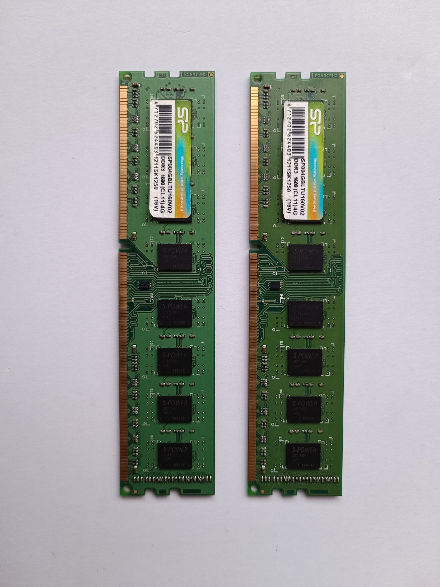 Оперативна пам'ять Silicon Power DDR3 8гб (2x4гб)