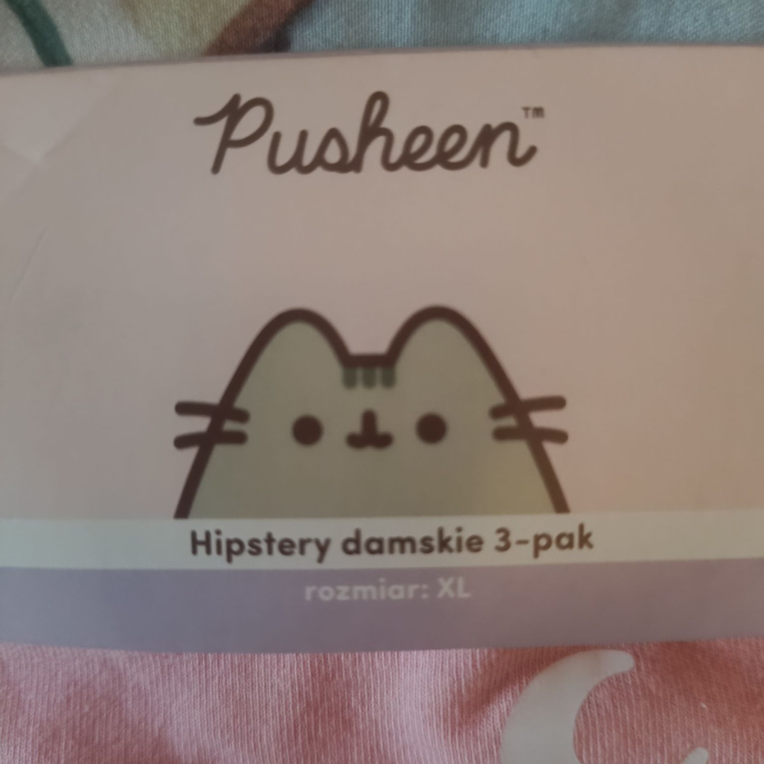 Nowe Pusheen hipstery, figi damskie xl, bawełna