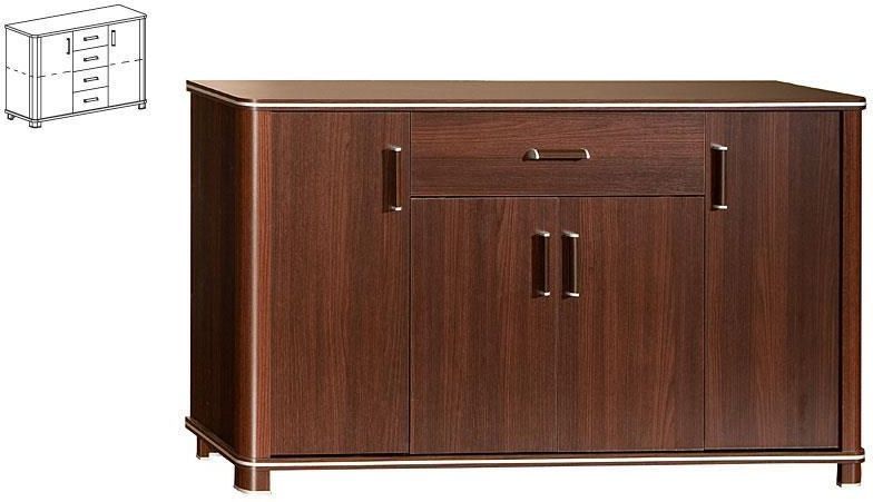 Komoda + witryna + słupek, wenge, system Carlos
