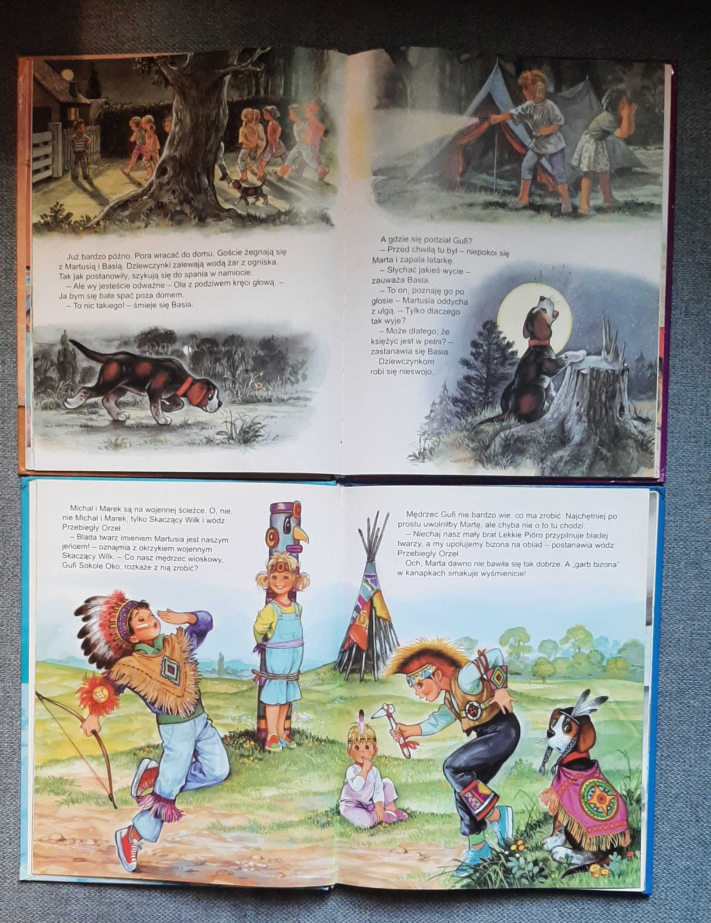 Martusia i Gufi 4 części piękne ilustracje Pierre Couronne