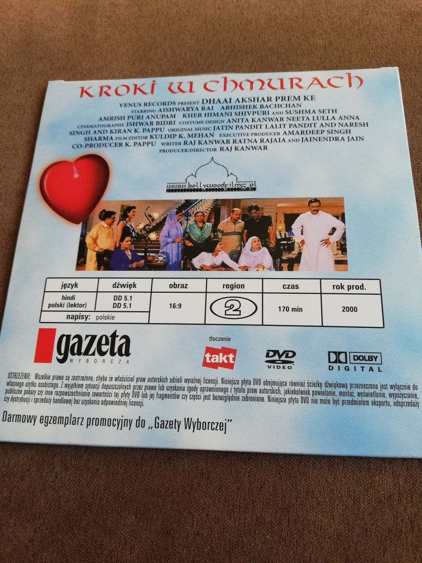 Kroki w chmurach - klasyka Bollywood na DVD