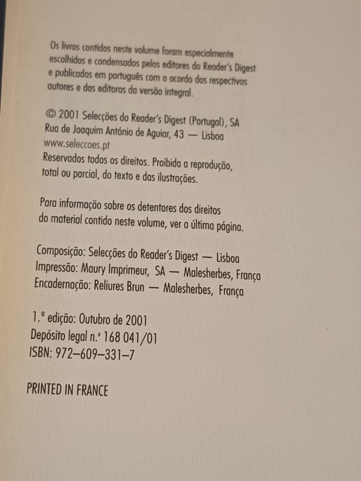 Seleção do livro readers digest