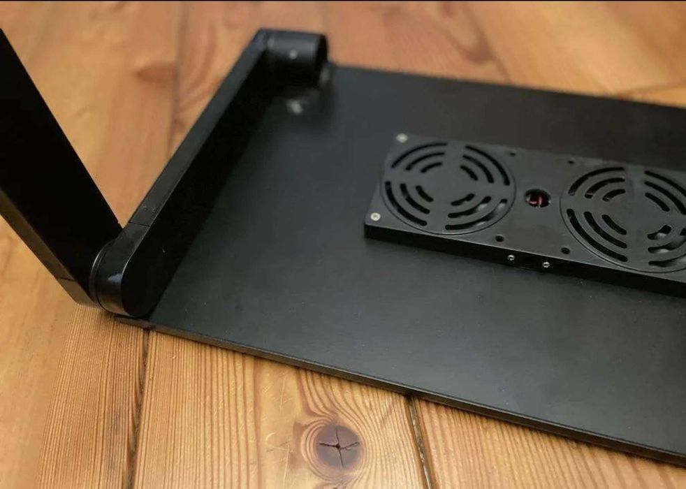 регульований стіл підставка з охолодженням для ноутбука для гаджетів