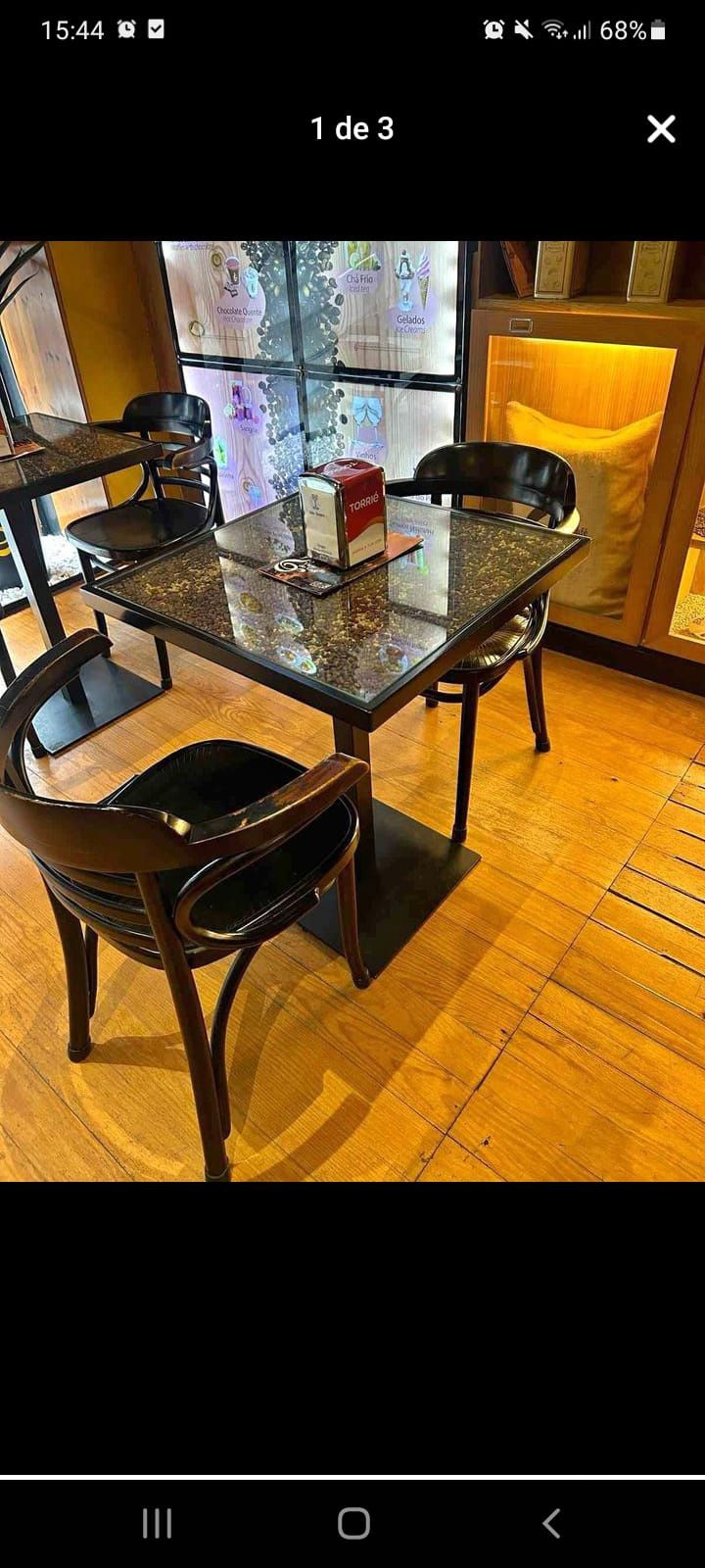 Cadeiras restaurante bar café