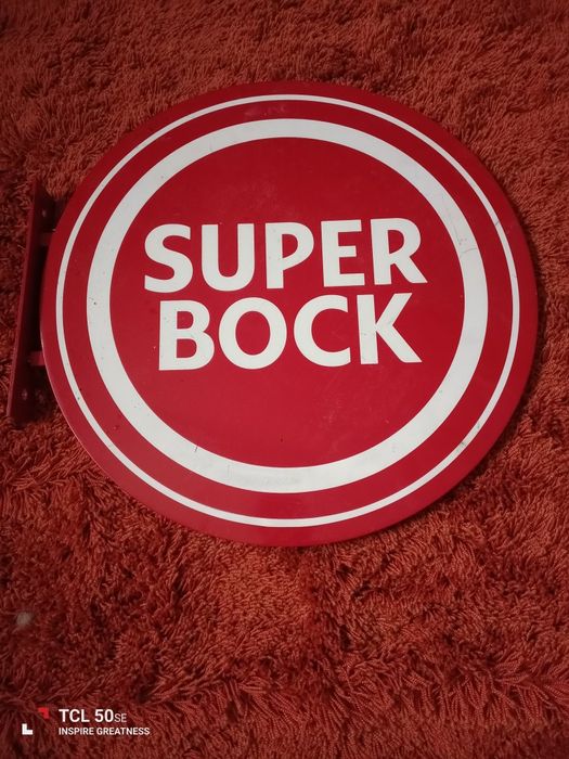 Reclame da super Bock de pendurar na parede.