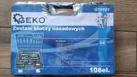 Zestaw kluczy nasadowych i torx 108el.CRV GEKO G10101