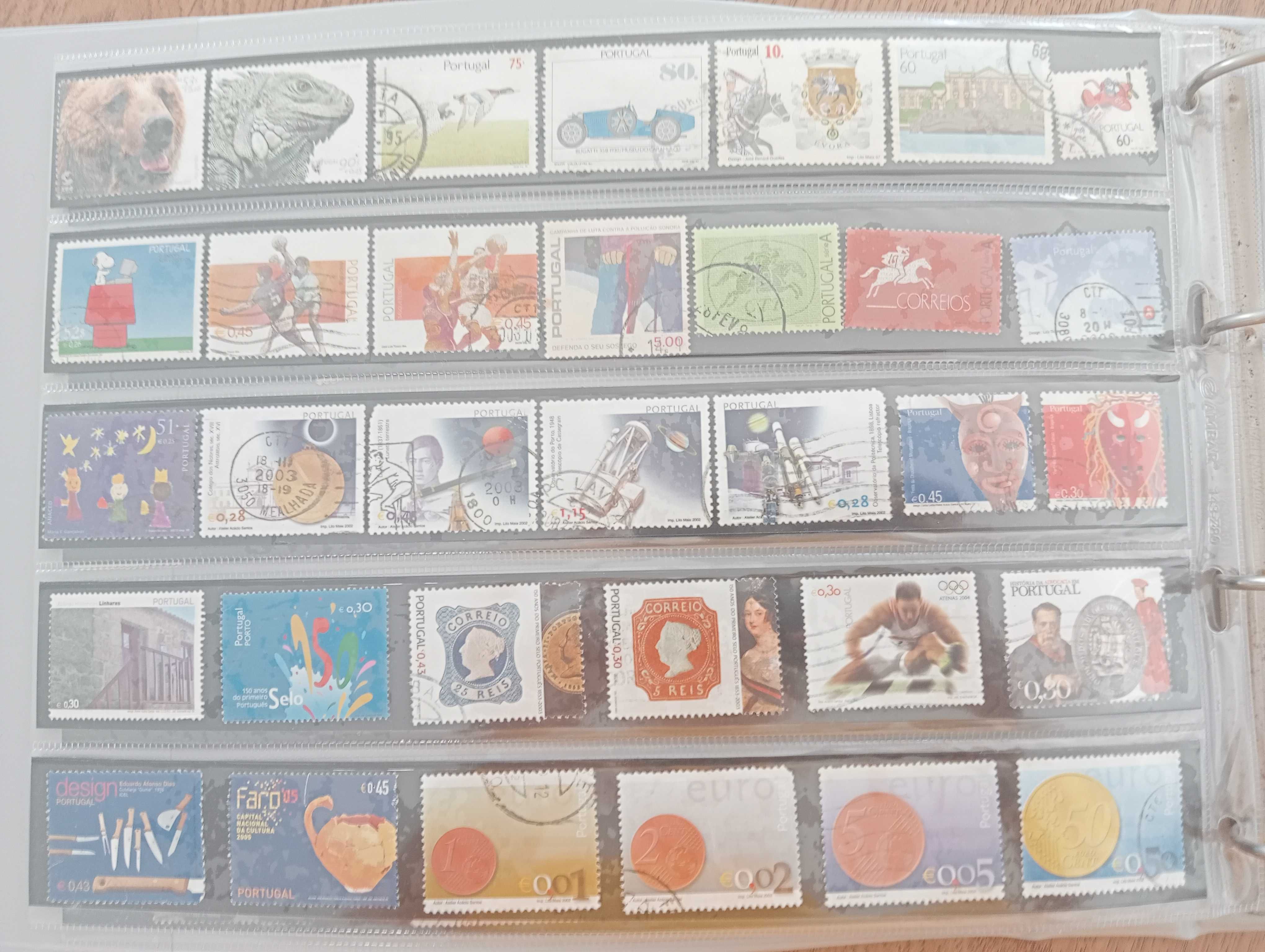 Colecção 212 selos - Filatelia