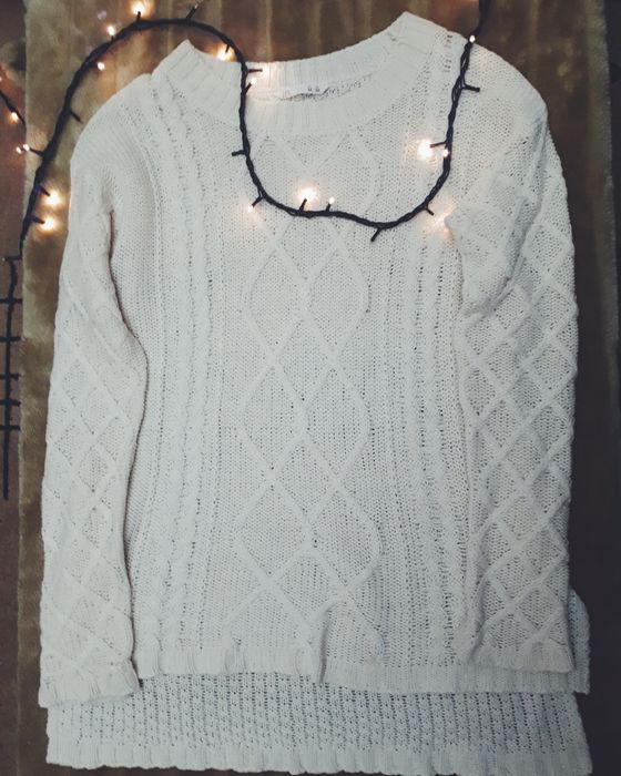 Camisola de malha branca, tamanho M da lefties