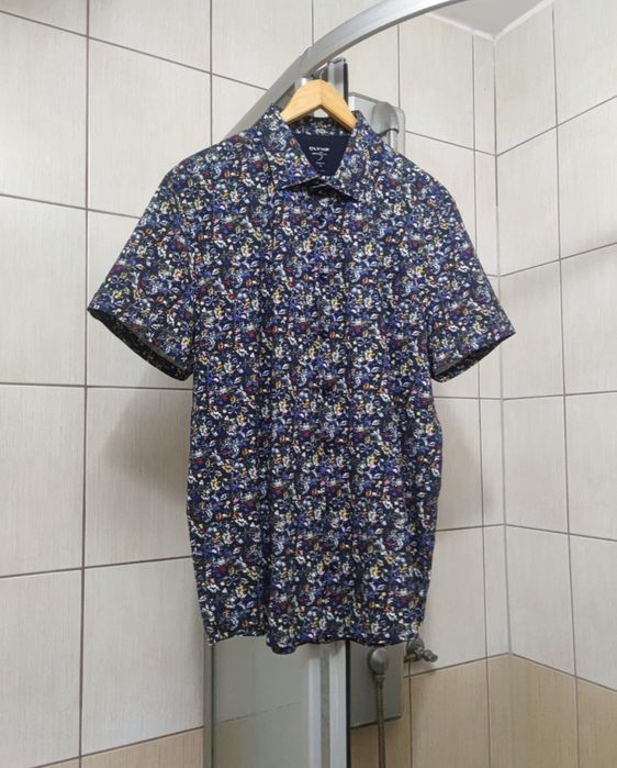 koszulka bluzka koszula polówka XL fit straight Olymp Imperial niebies