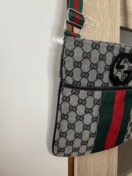 Torebka na ramię Gucci szara