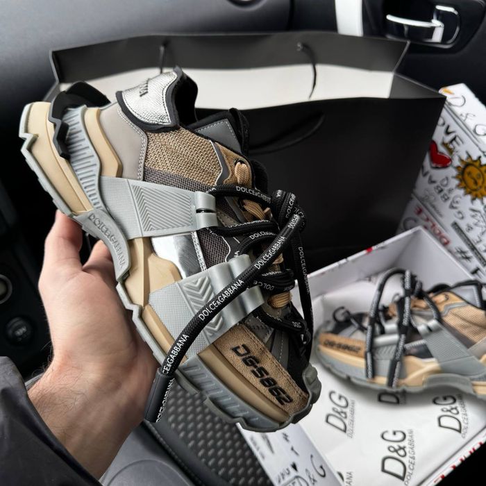Жіночі кросівки Dolce & Gabanna Space Grey brown Premium