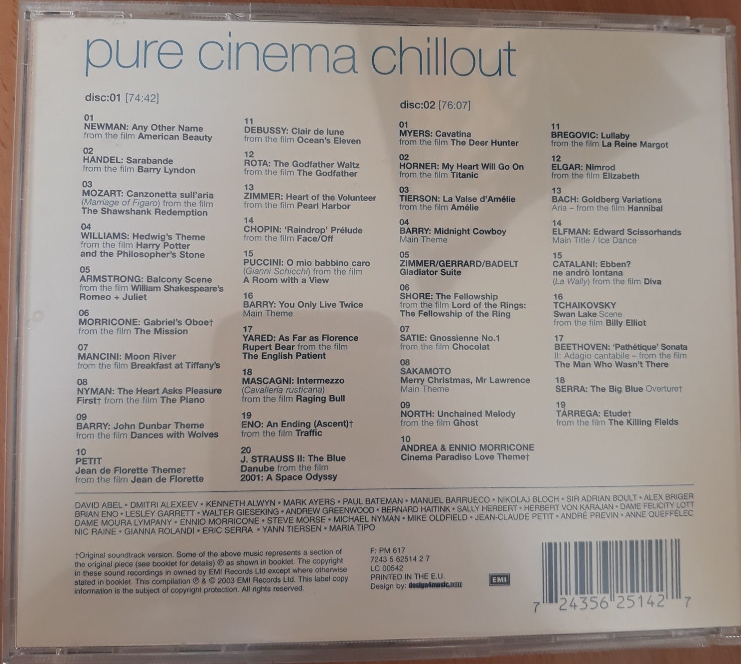 CD DUPLO Pure Cinema Chillout