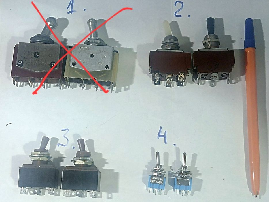 Тумблери перемикачі