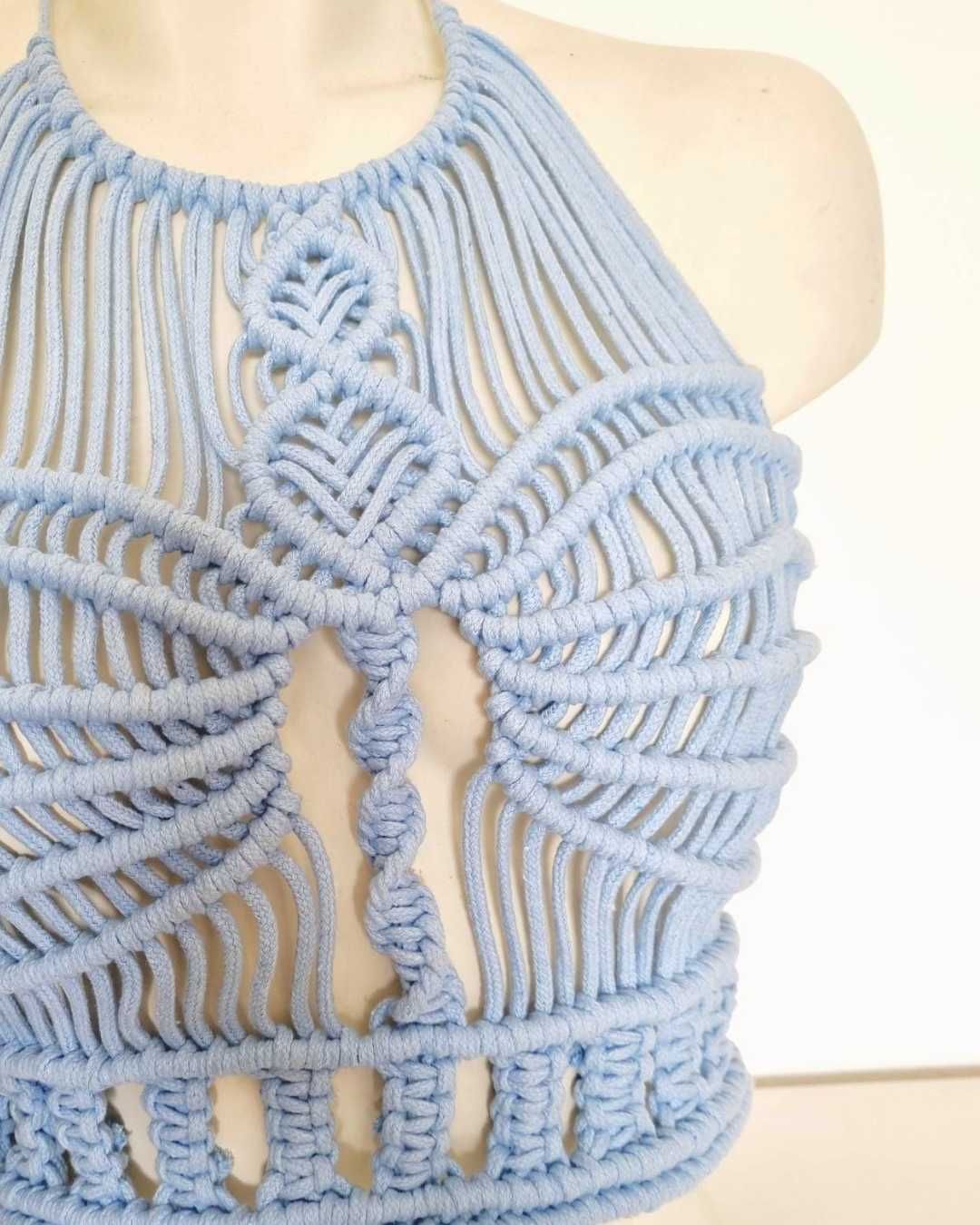 crop top macramé