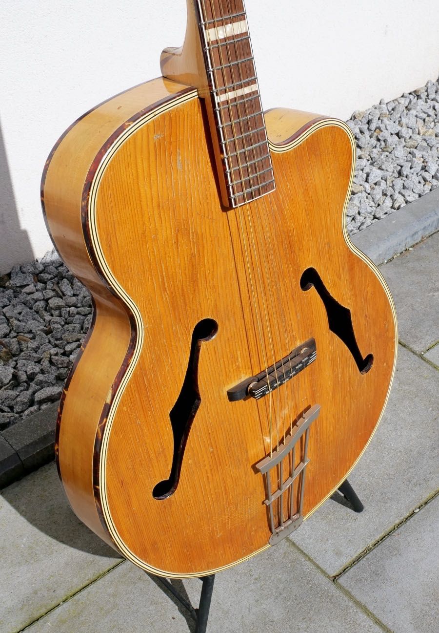 Gitara vintage archtop Rodebald Hoyer Jazzstar z lat 50/60