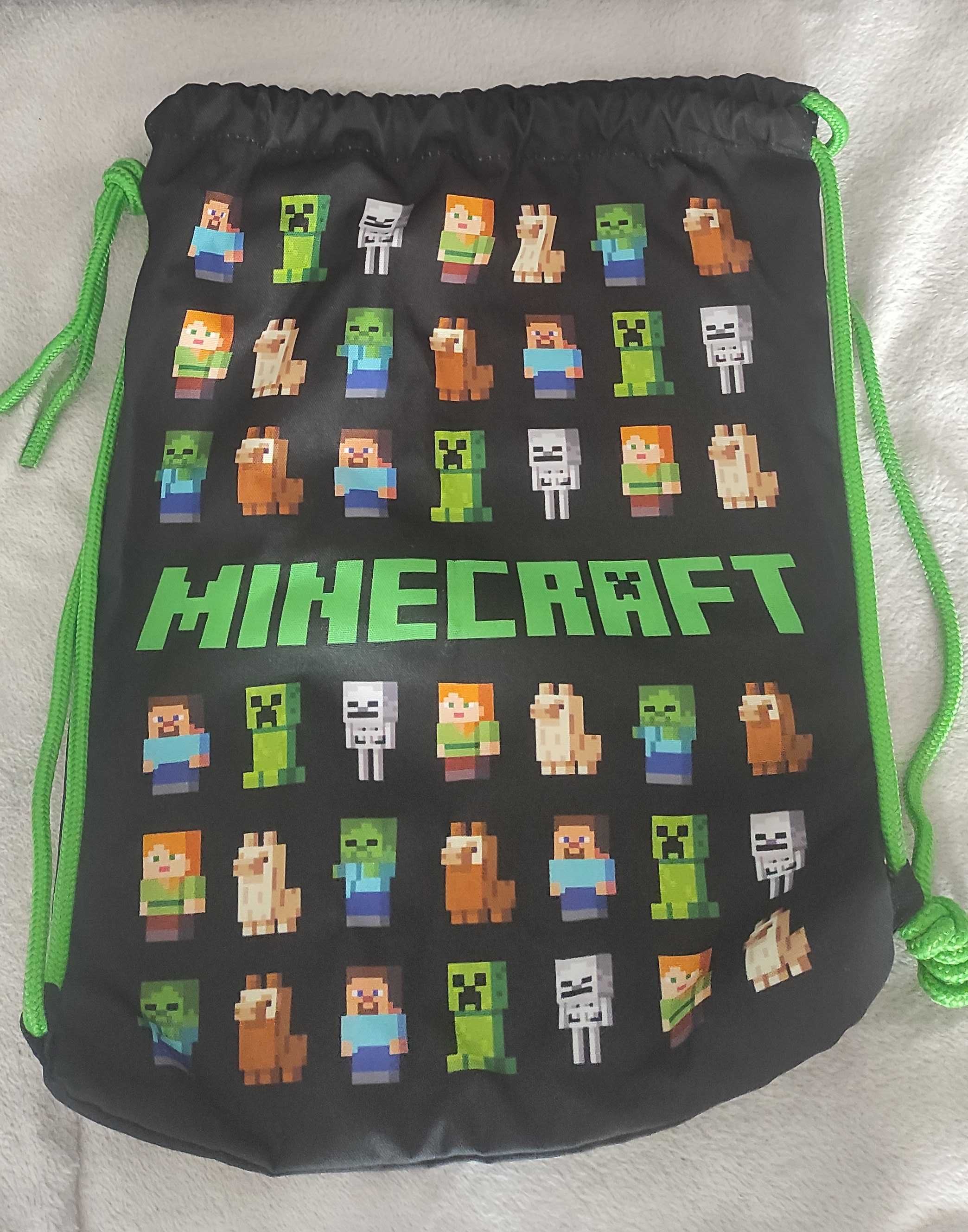 Plecak Minecraft + worek+śniadaniówka