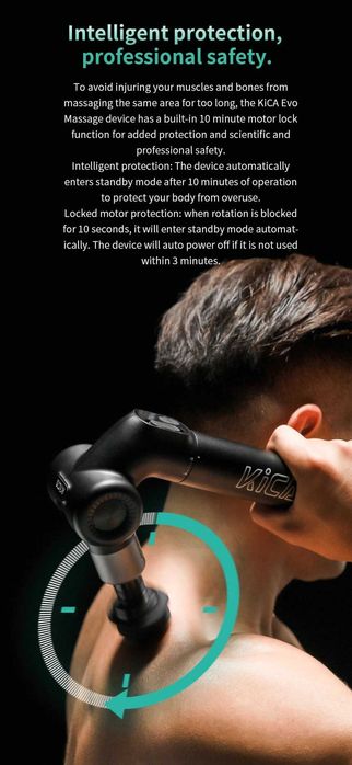 Масажний пістолет KiCA Evo Massage Gun | Топовий, 3200, 12mm