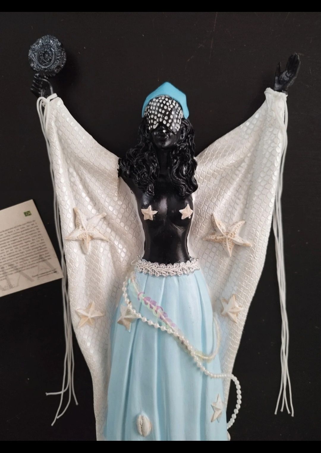 Imagem Orixá Iemanjá 32 Cm, Estátua Orisha Yemanja