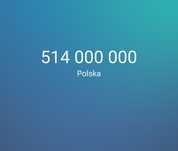 Platynowy numer telefonu 514. 000 000