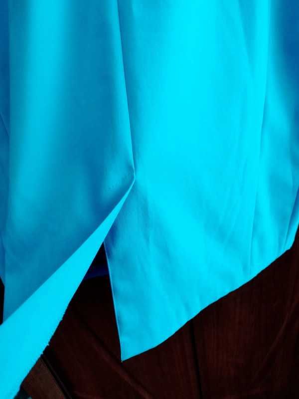 Sukienka turkusowa niebieska midi