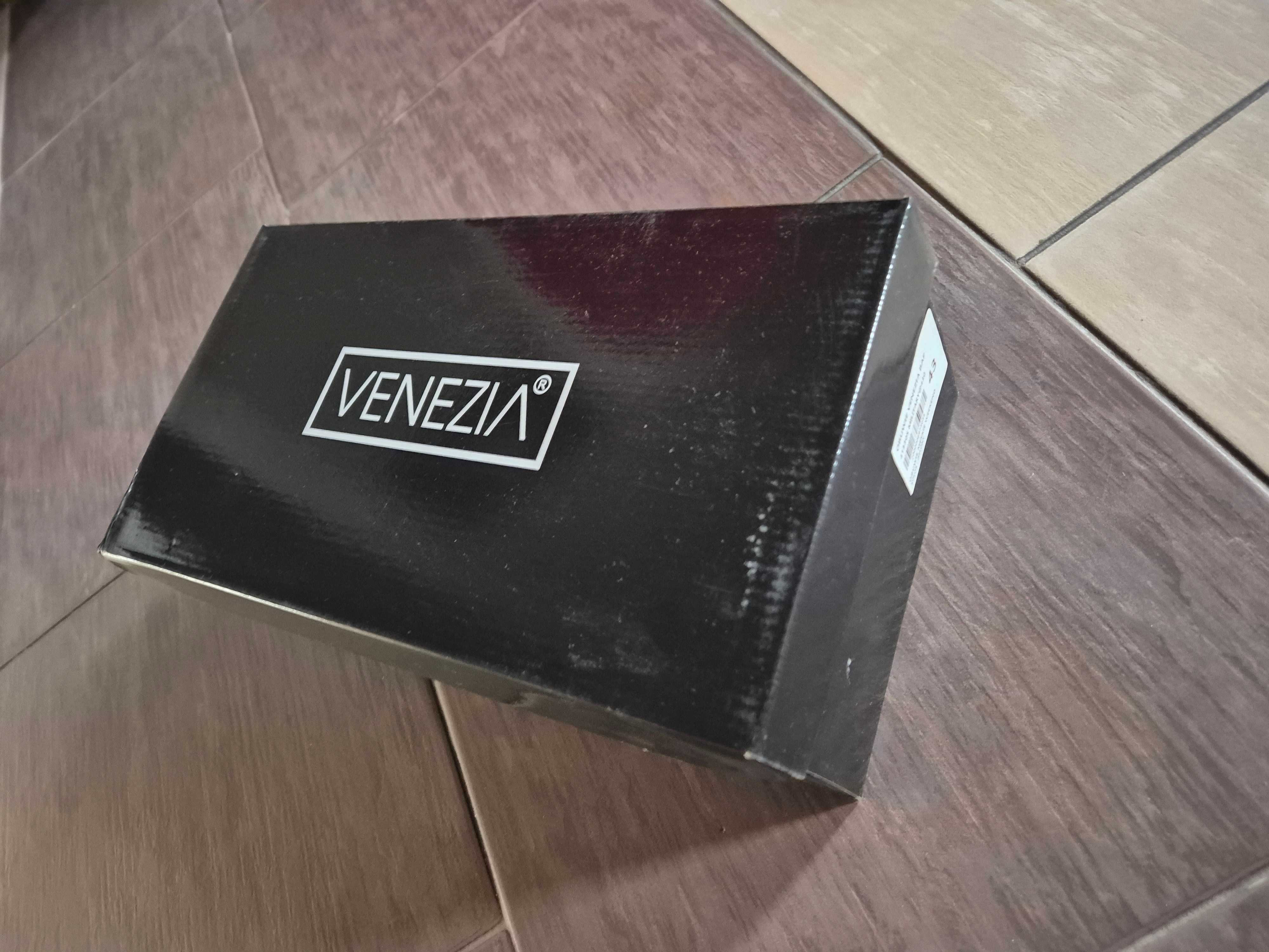 Mokasyny Venazia zamsz zielony roz 43